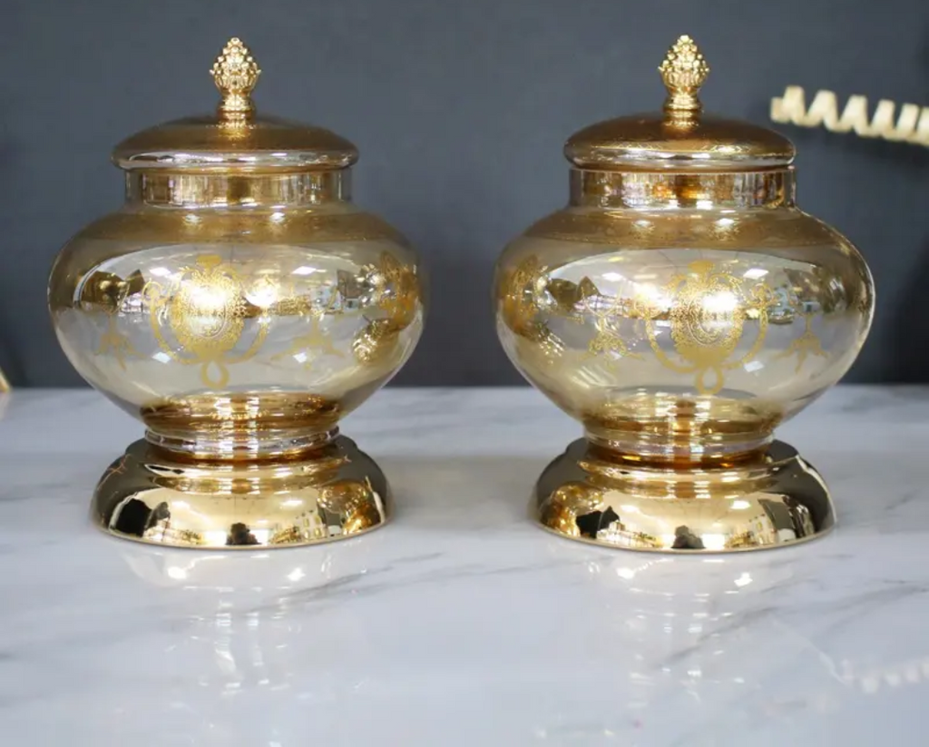 7 Pcs Set Gold Home Decoration Items Luxury Living Home Decor Items